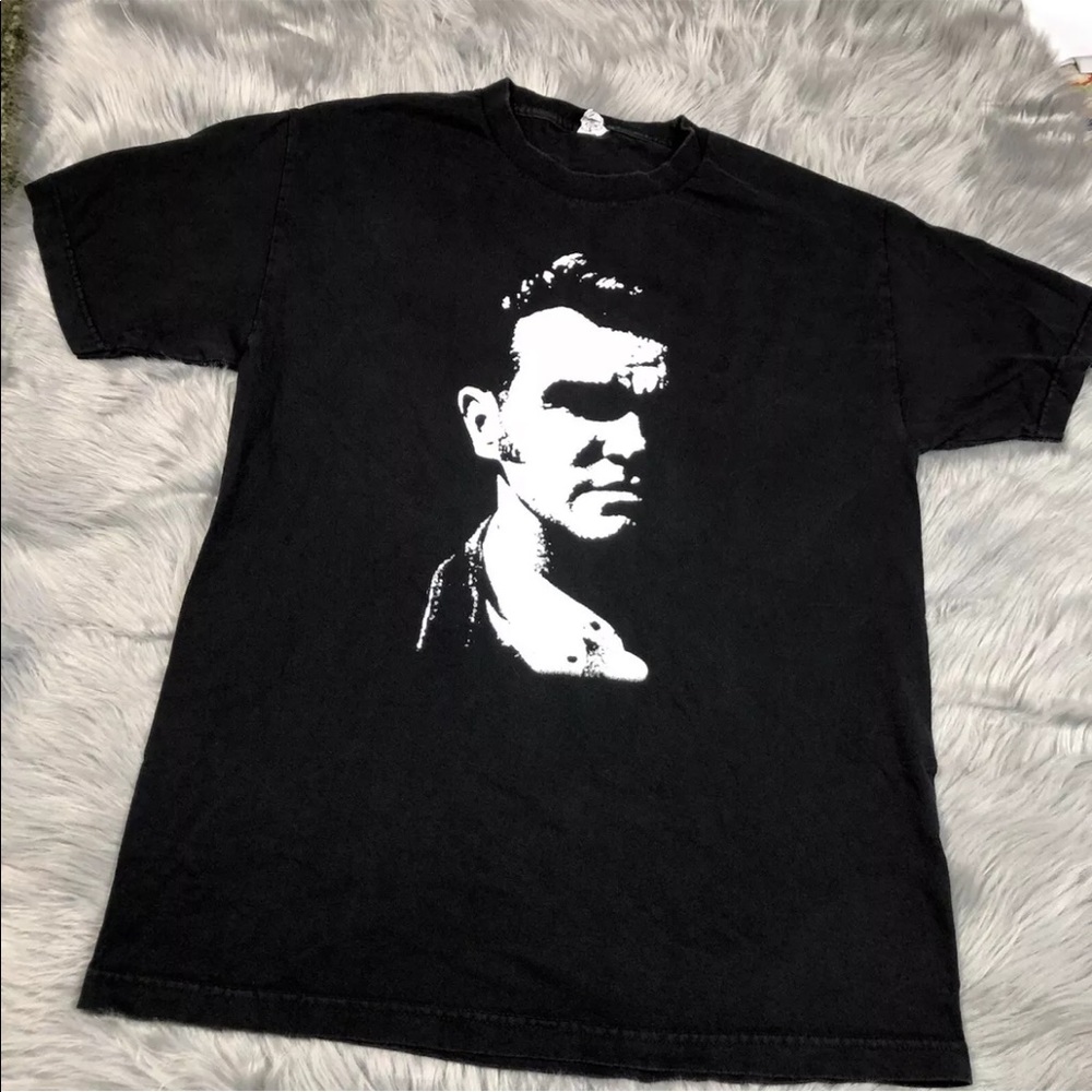 Morrissey Black White Double Sided Mens T Shirt Size Large